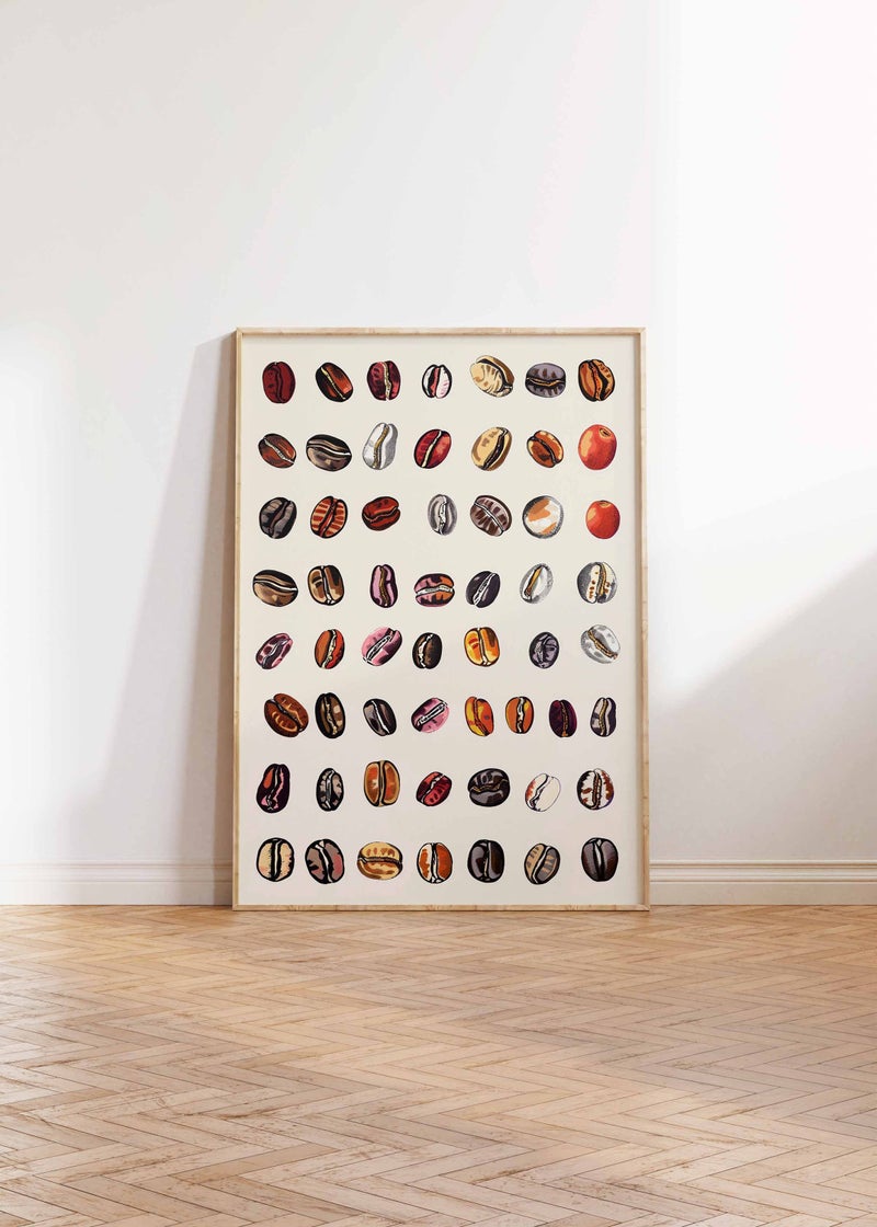 TNESSENTIAL Coffee Bean Varieties Poster, Espresso Wall Art, Kitchen Decor - Image 3