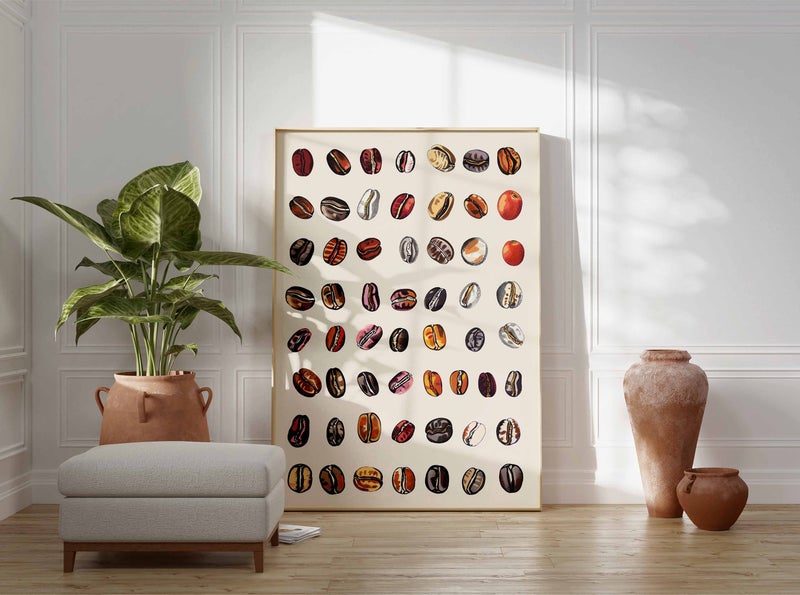 TNESSENTIAL Coffee Bean Varieties Poster, Espresso Wall Art, Kitchen Decor - Image 2