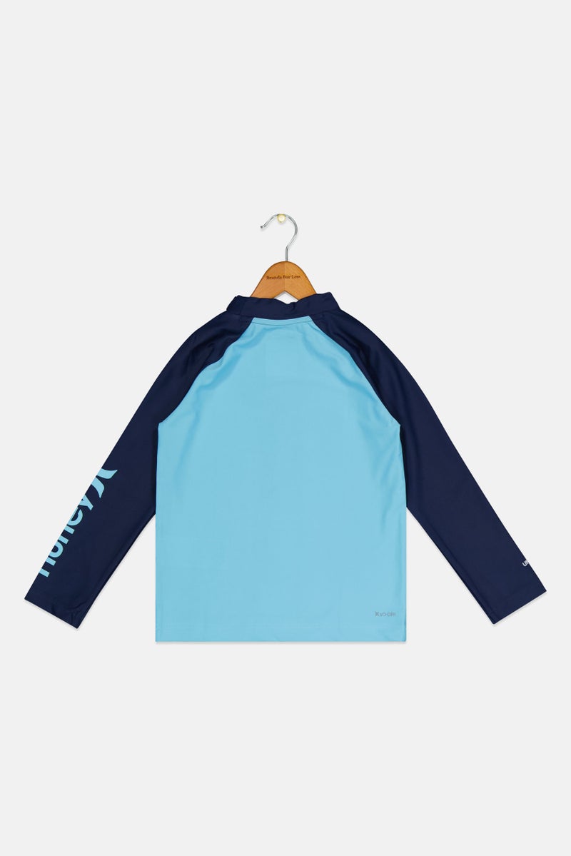 Hurley ملابس رياضية للأطفال الأولاد بأكمام طويلة مناسبة، في الهواء الطلق، متعدد الألوان - Image 2