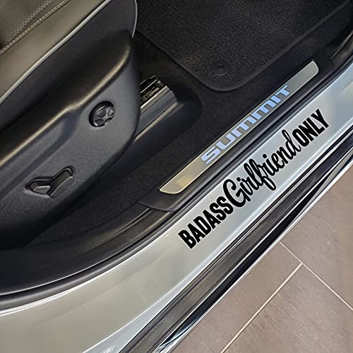 VALIANT COLLECTIONS – Badass Girlfriend Only Sticker – Vinyl Sticker for Car, Truck, and Van – Indoor and Outdoor Use for Laptop – Waterproof Long Lasting Decal for Car – VC 400 (Black) - Image 1