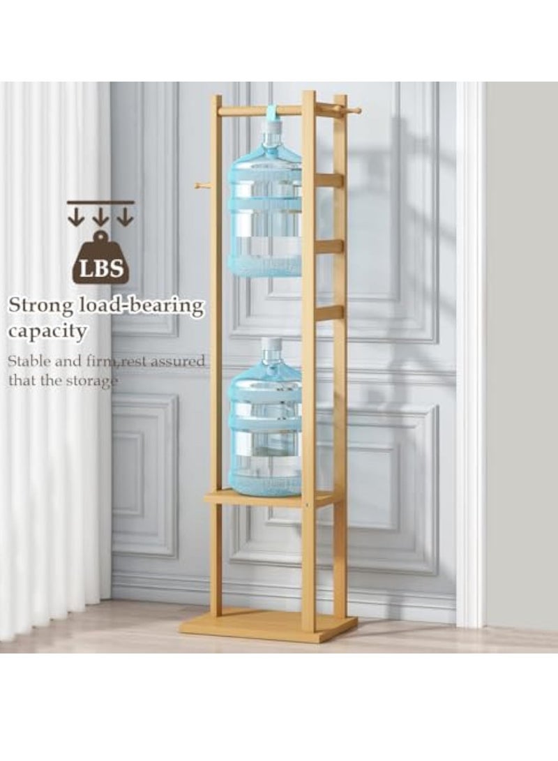 Arabest Corner Hall Tree with Shoe Bench Entryway Coat Rack，Movable Hooks Freestanding Clothes Rack Shoes Shelf Organizer for Home Office Bedroom - Image 2