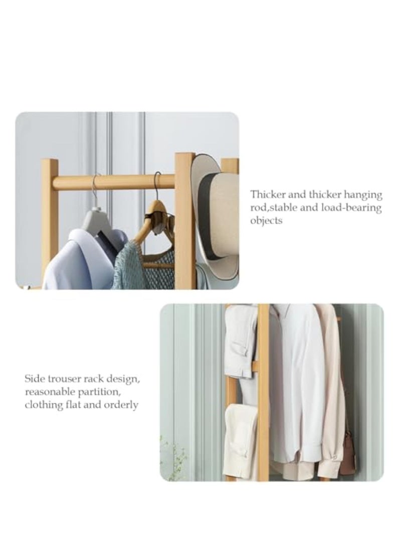 Arabest Corner Hall Tree with Shoe Bench Entryway Coat Rack，Movable Hooks Freestanding Clothes Rack Shoes Shelf Organizer for Home Office Bedroom - Image 4