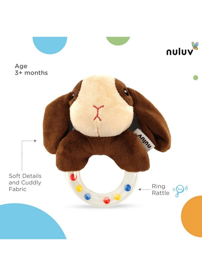Nuluv Puppy Rattle Plush Toy, Soft Grip, Colorful Beads for Sensory Development, Perfect for 3 Months+ Babies - Image 2
