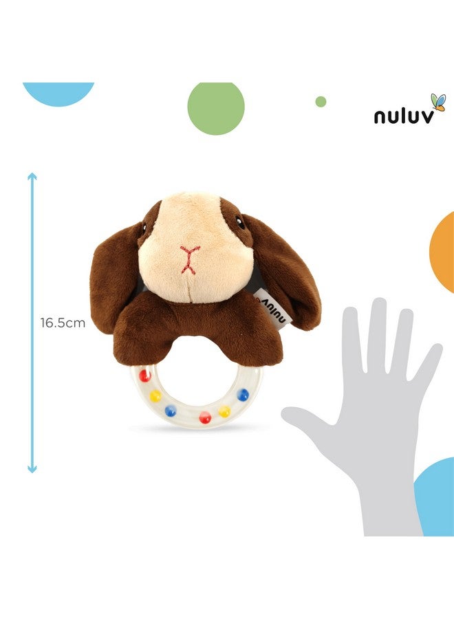 Nuluv Puppy Rattle Plush Toy, Soft Grip, Colorful Beads for Sensory Development, Perfect for 3 Months+ Babies - Image 3