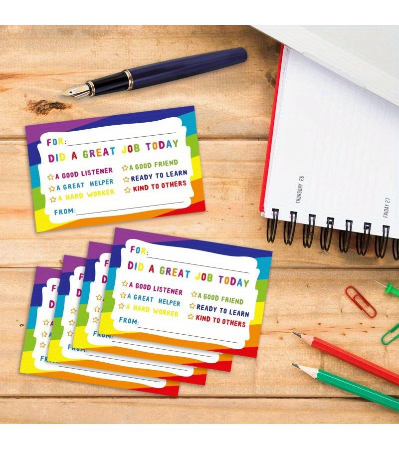 20 Pcs Motivational Notes Positive Postcards Reward Incentive Card For Teacher School Supplies - Image 4