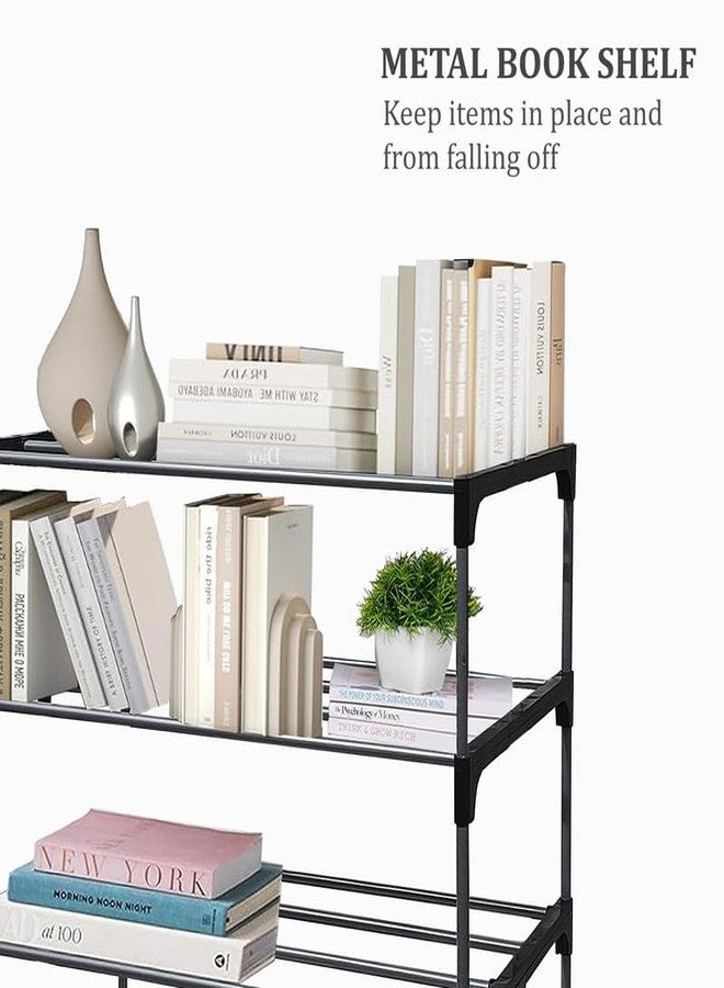 RAXON WORLD Multipurpose 4 Layer Heavy Duty Metal Book/Shoe/Cloth Foldable Rack for Anywhere Use - Image 3