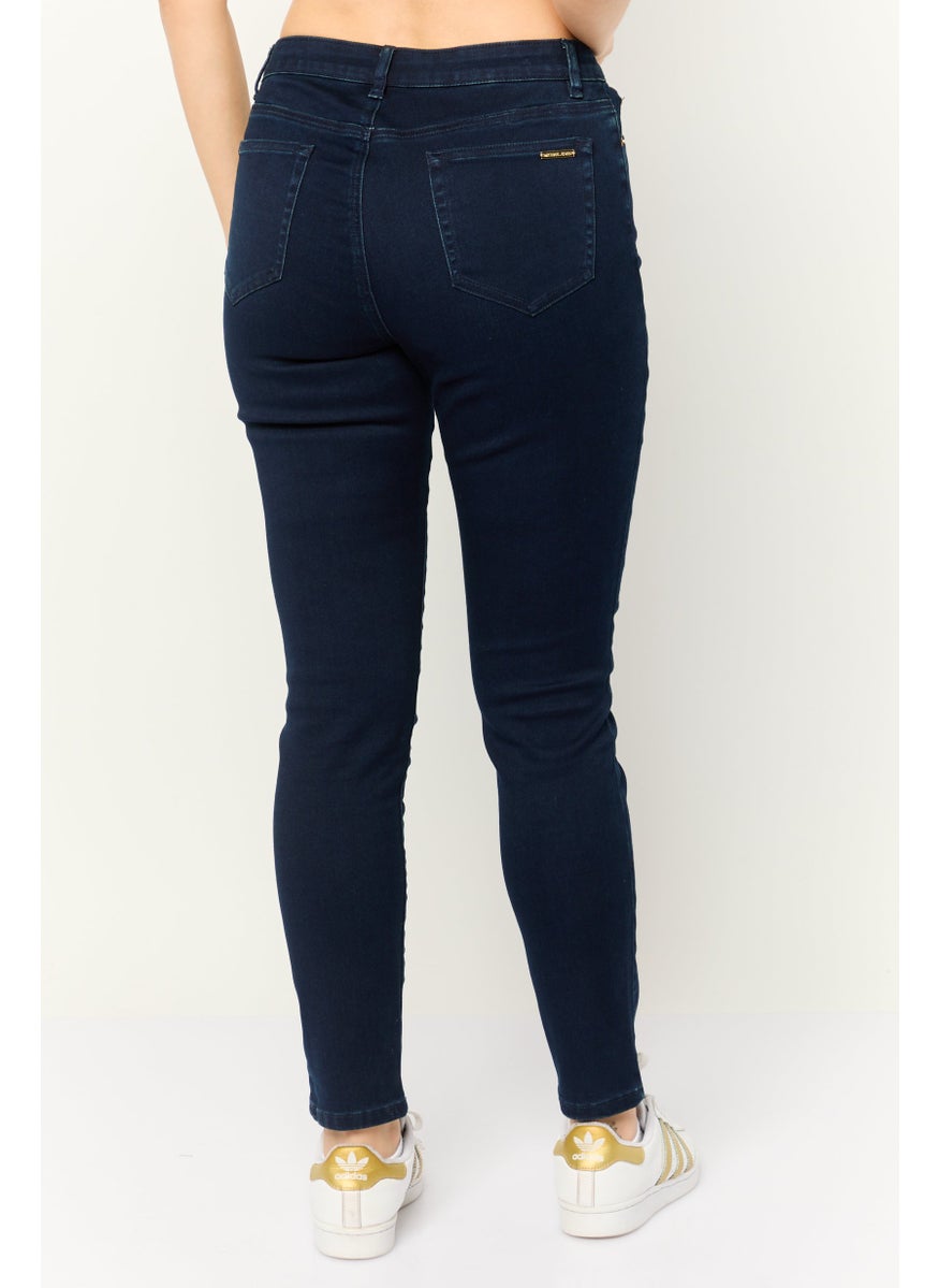 Michael Kors - Women Skinny Fit High Waist Stretchable Denim, Blue - Image 1