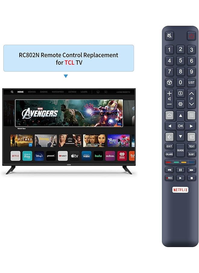 erorex Grc802N Rc802N Yai2 New Remote Control For Tcl Tv Led55P6500Us L50E3800Fs  - Image 3