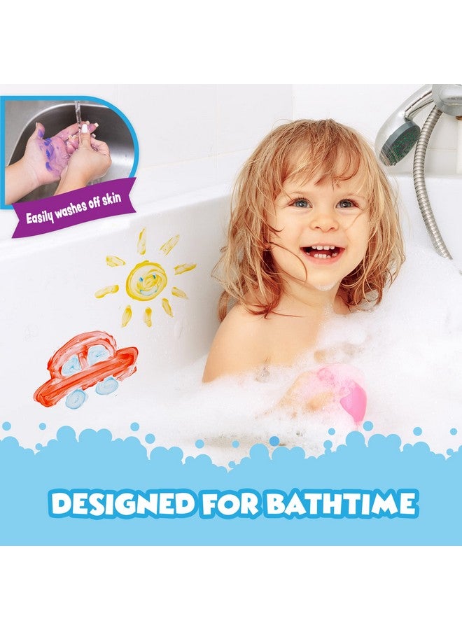 Tub Works® Bath Paint Soap Bath Toy, 24 Pack | Non-Toxic, Washable Bath Paint for Finger Painting in the Tub | Ideal Toddler Bath Toys for Creative Play | Classic & Pastel Bath Colors for Kids Bath - Image 3