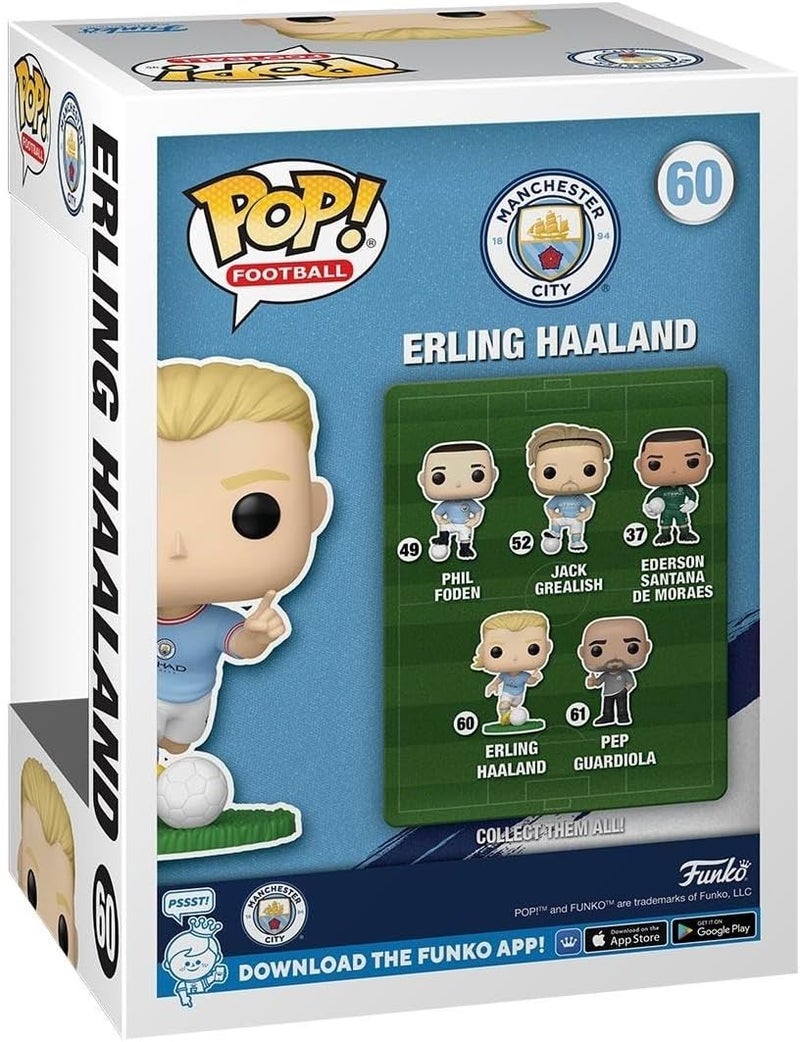 Funko فانكو بوب! كرة القدم: مانشستر سيتي - إيرلينغ هالاند - مانشستر سيتي FC - تمثال فينيل قابل للجمع - فكرة هدية - منتجات رسمية - ألعاب للأطفال والبالغين - Image 3
