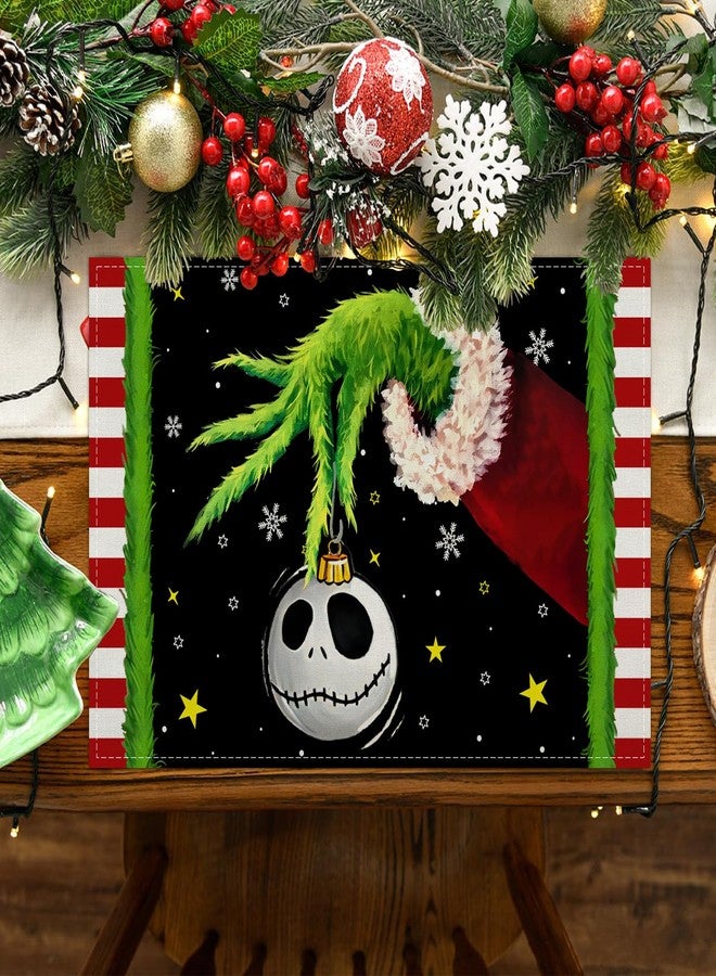 Yarcooly Christmas Placemats Table Mats Winter Holiday Decor and Decor New Year Xmas Decor Christmas Decorations for Party - Image 5