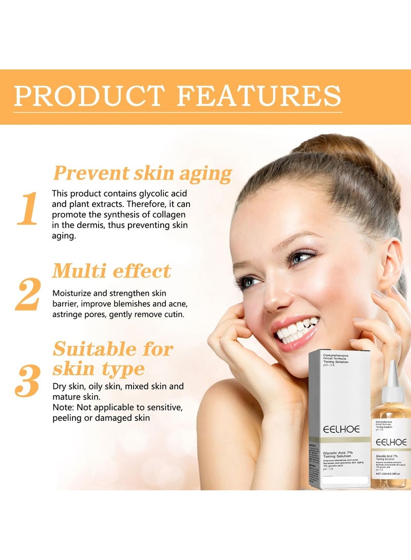 EELHOE Glycolic Acid 7% Toning Solution 240ml - Image 2