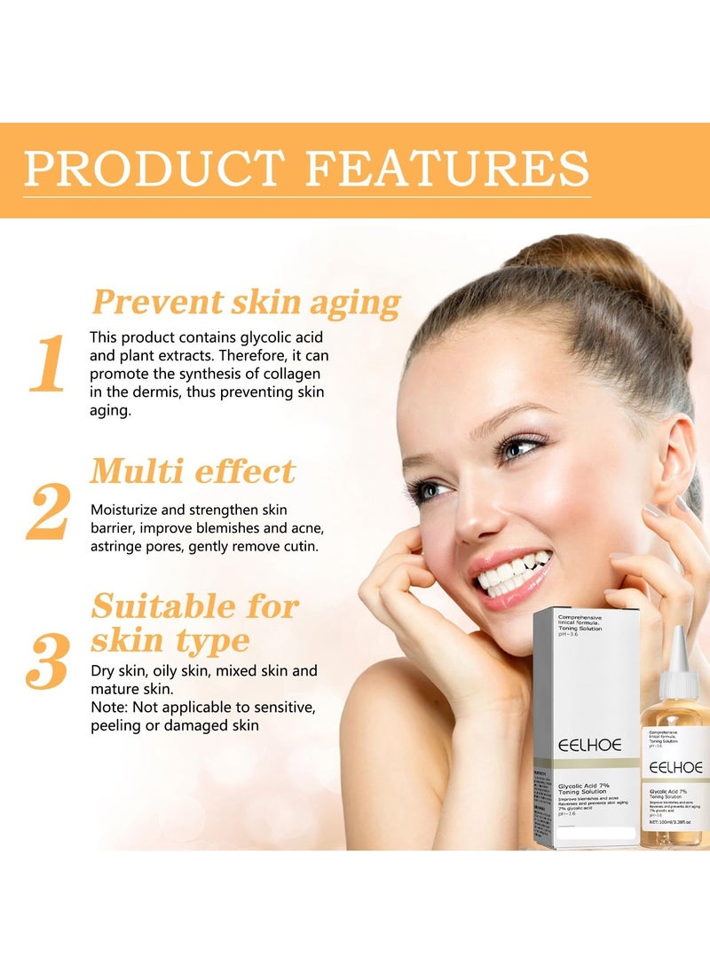 EELHOE - Glycolic Acid 7% Toning Solution 240ml - Image 1