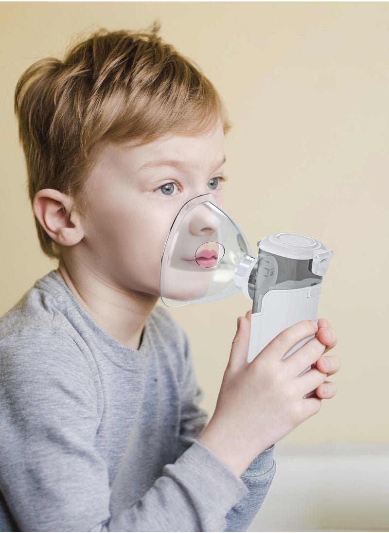GREEN LION - Portable Nebulizer Pro / Asthma Treatment / Allergy Relief / Cough Relief / Deeper Medication / Fine Mist / Easy to Carry / Ultra Quiet - White - Image 1