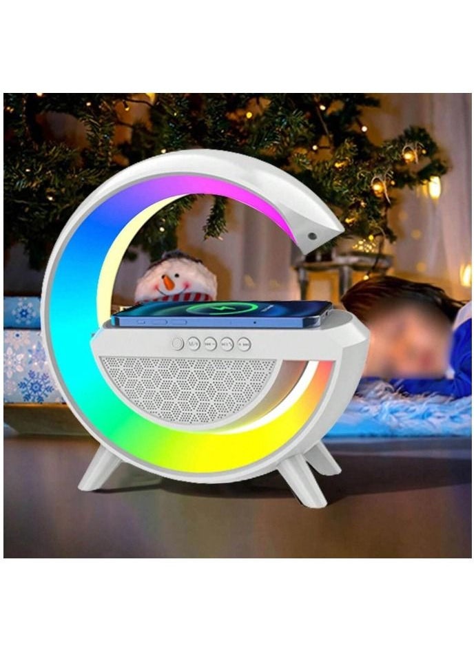 Zoom Plus - Multifunctional LED Wireless Charging Bluetooth Speaker with FM Radio and Alarm Clock - Image 1