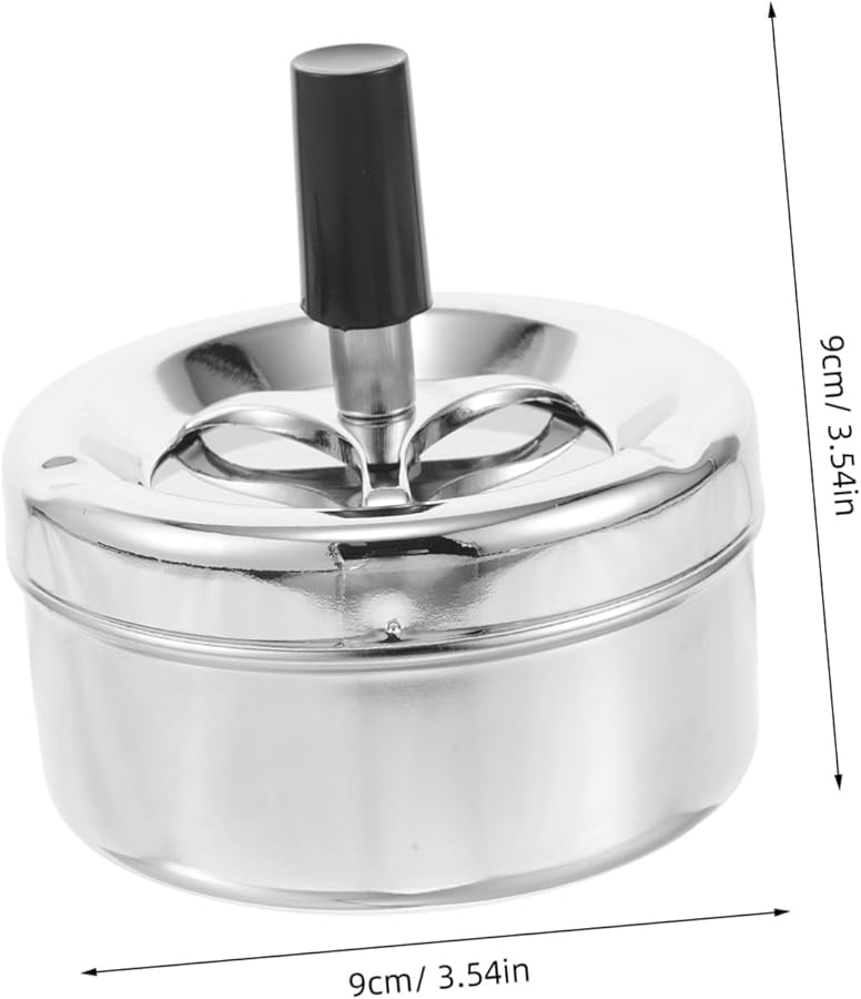 منفضة سجائر مزيلة للدخان صينية دوارة محمولة من المعدن للاستخدام الداخلي والخارجي - Image 2