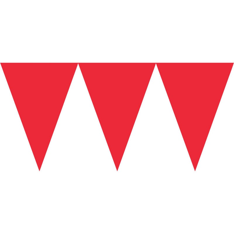 Amscan Paper Pennant Banner Apple Red Party Decor