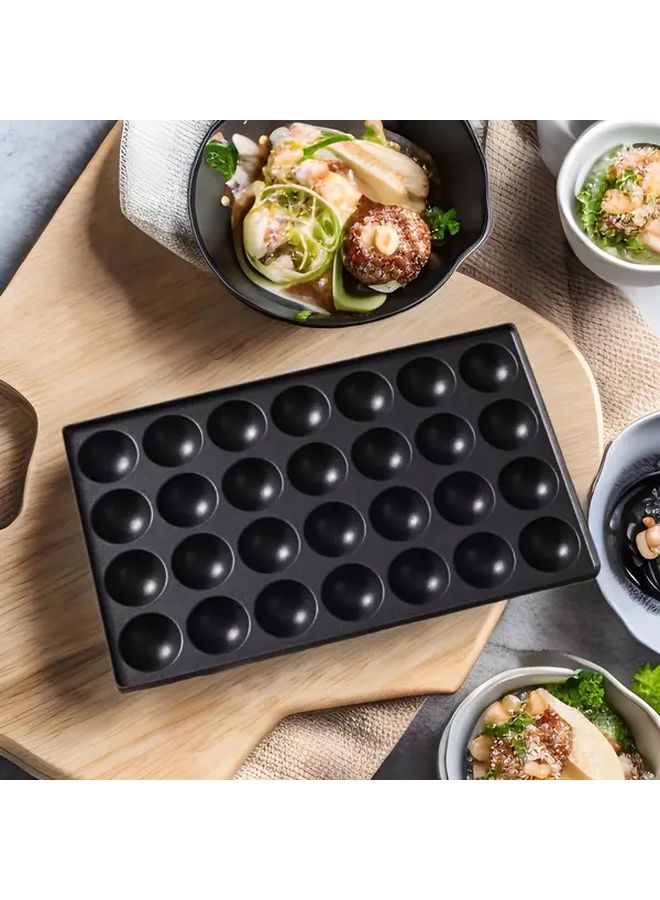 28 Hole Baking Tray For Meatballs Octopus Balls Quail Eggs Fish Balls Gas Stove Use - Image 4