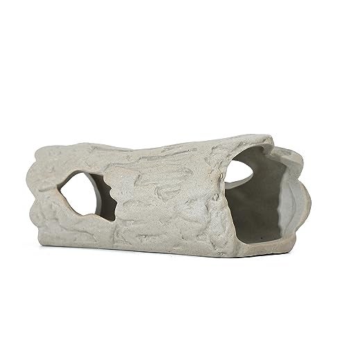 ALEGI Aquarium Rock Smooth Cave Decor for Shrimp Cichlid Hiding Breeding Betta Tunnel Decorations - Image 1