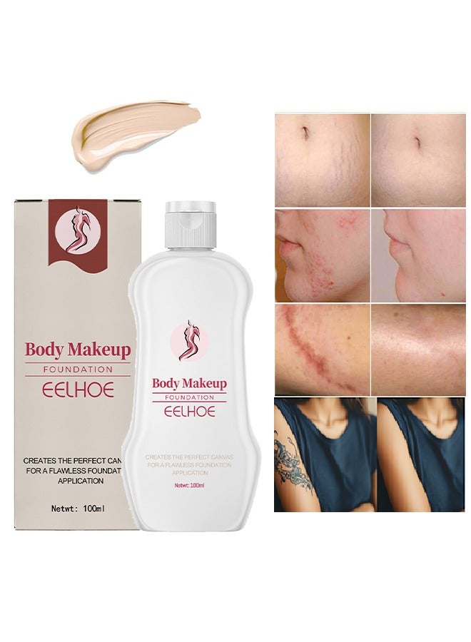 إيلهو مكياج الجسم كريم أساس - تغطية برفكتور تاتو كونسيلر مقاوم للماء يغطي ندبات وشم الجسم 100 مل - Image 1