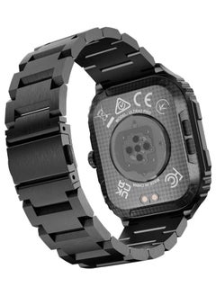 HiFuture Ultra3 PRO Premium Stainless Steel Smart Calling Watch, 2.04 Inch AMOLED Display, Black  - Image 5