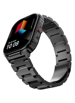 HiFuture Ultra3 PRO Premium Stainless Steel Smart Calling Watch, 2.04 Inch AMOLED Display, Black  - Image 3