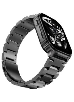 HiFuture Ultra3 PRO Premium Stainless Steel Smart Calling Watch, 2.04 Inch AMOLED Display, Black  - Image 4