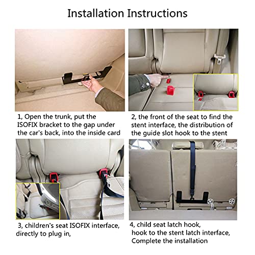 EVER Universal Child Seat Restraint Anchor Mounting Kit for ISOFIX Connector Latch Interface Bracket Universal for Cars - Image 4