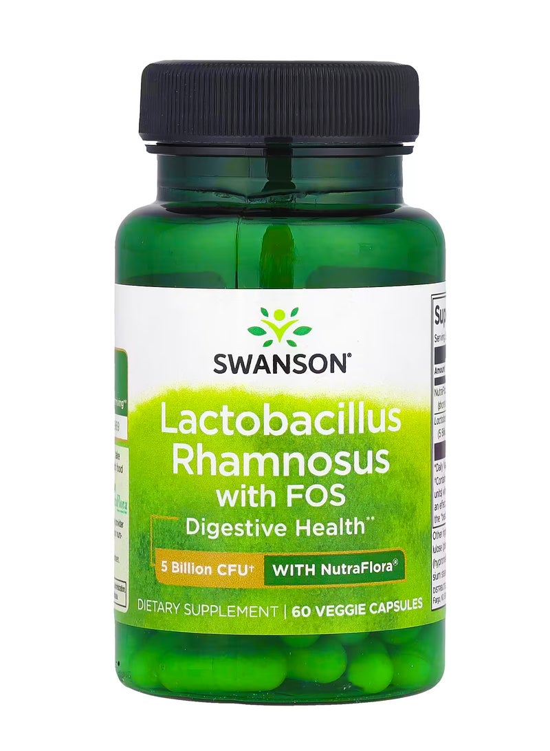 سوانسون رامنوسوس الملبنة مع FOS  5 مليار وحدة تشكيل مستعمرة  60 كبسولة نباتية