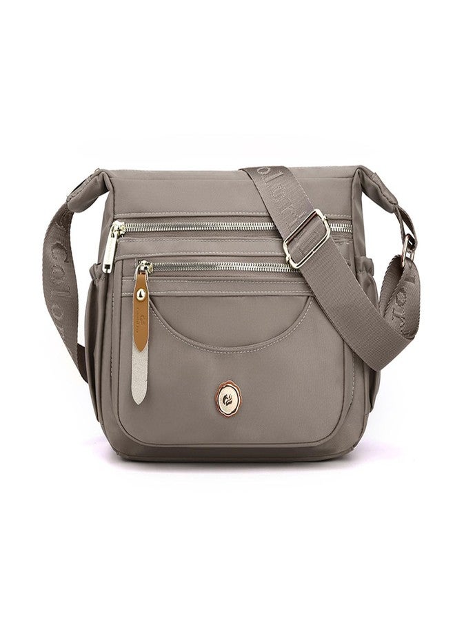 FANDARE Crossbody Bags for Women Ultra-light Shoulder Bag Ladies Handbag with Adjustable Wide Strap Hobos & Shoulder Bags Satchels for Outdoors Workout Travel Shopping Messenger Bag Daily Use Gray - Image 1