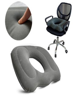 Y&D Inflatable Donut Cushion Seat for Office Chair, Portable Sciatica Pillow Sitting Tailbone Pain Car Cushions, Hemorrhoids Pressure Sores Wheel Prolonged Daily Use  - Image 1