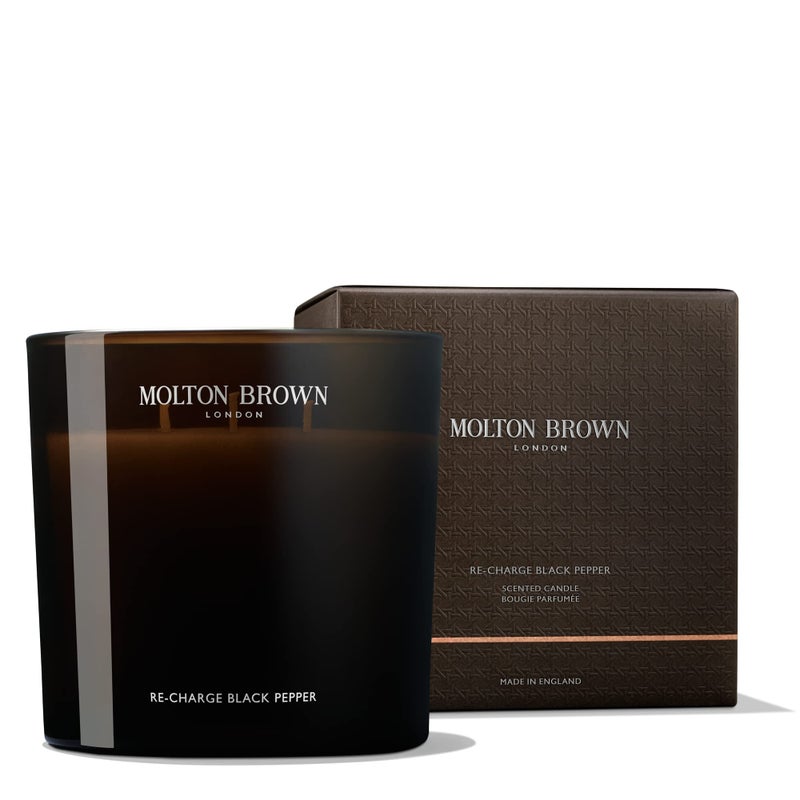 MOLTON BROWN شمعة مولتون براون ريتشارج بالفلفل الأسود المعطرة الفاخرة ثلاثية الفتيل 2116 أونصة
