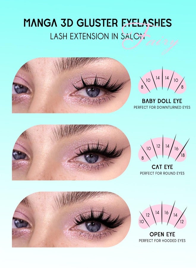VAVABEAUTY Fairy Lash Clusters Kit 8-16mm Wispy Clusters Eyelashes - Image 3
