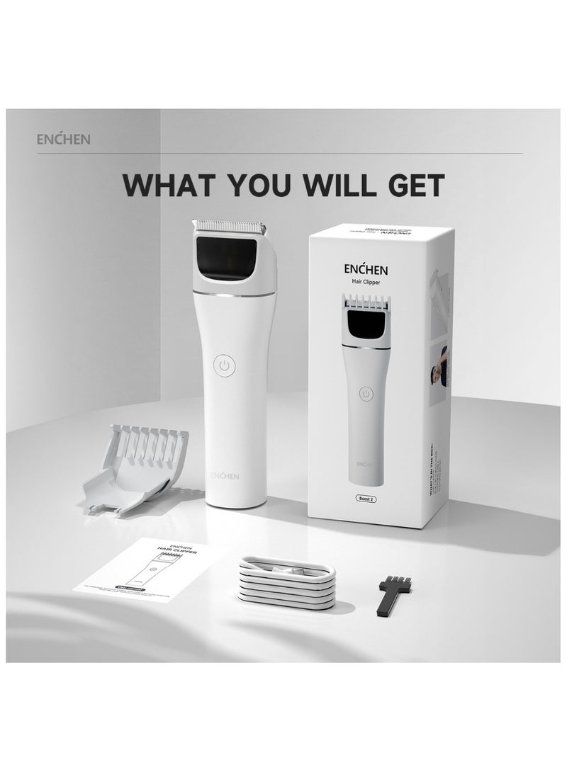 ENCHEN Electric Hair Clipper Cordless Hair Trimmer With Scissors And Cloth Type-C - Image 1