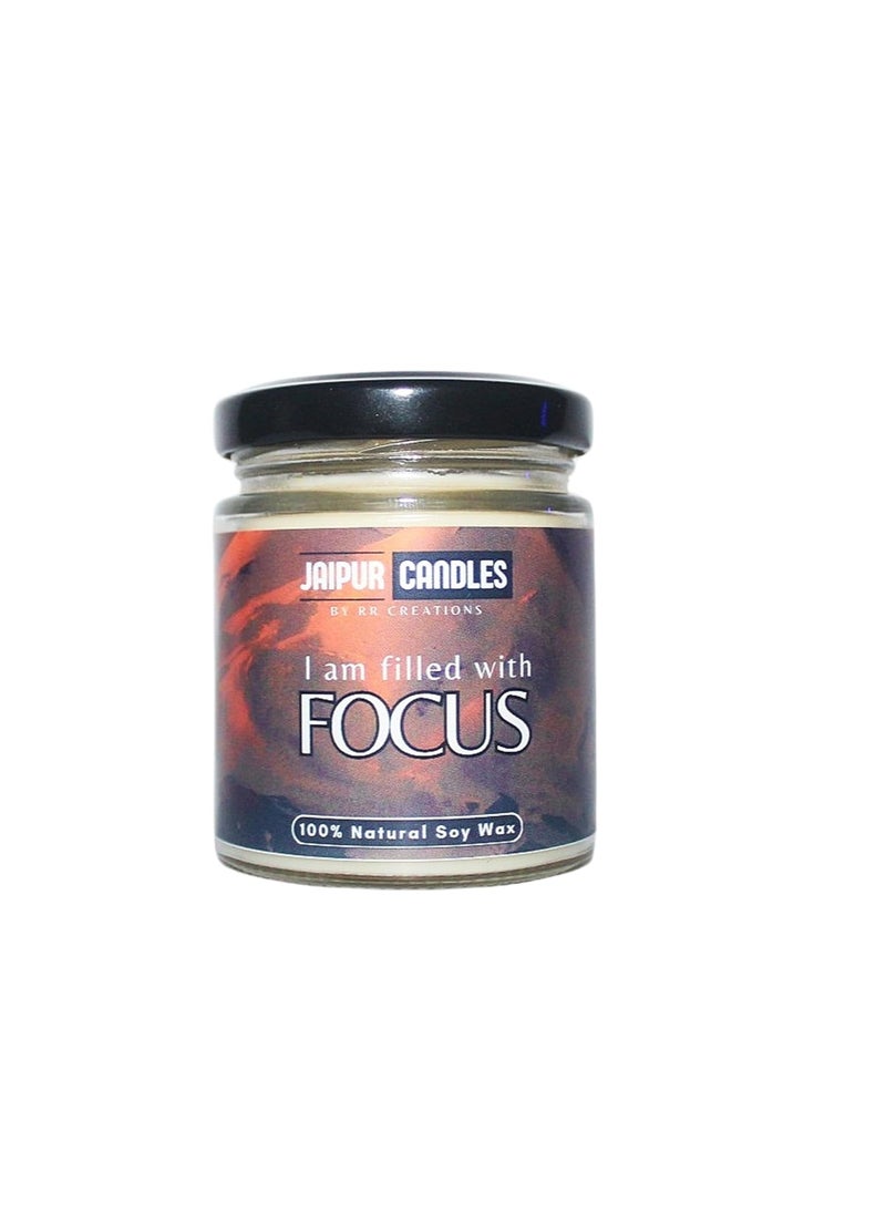 Jaipur Candles Jaipur Candles Scented Jar Candles Natural Soy Wax Candles Candles for Home Decor Scented Jar Candles Filled with Focus 