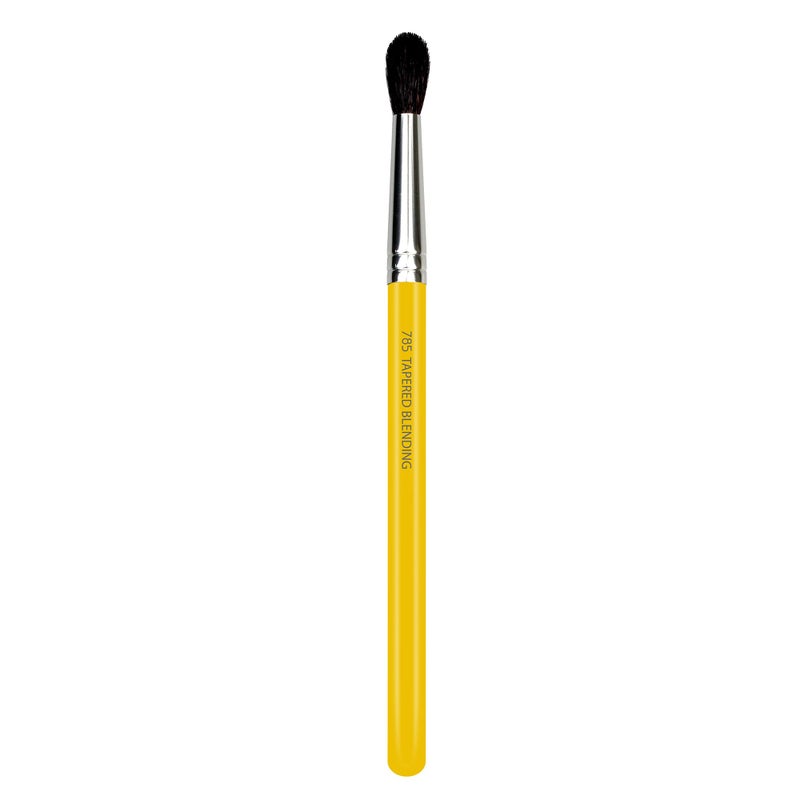 Bdellium Tools Professional Makeup Brush - Studio Series 785 Tapered Blending - With Mix of Soft Synthetic & Natural Fibers, For Applying Shadow (Yellow, 1pc) - Image 3