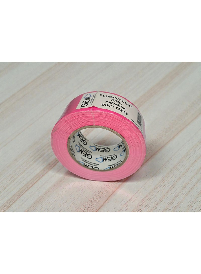 جم شريط جيم فلوري وردي 50 مم × 25 م – شريط تحديد عالي الوضوح، لاصق قوي، موديل 702F-50F وردي - Image 3