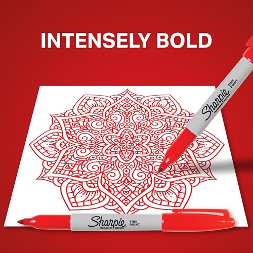 Sharpie Permanent Markers, Fine Point, Red, 36-Pack (1920937) - Image 5