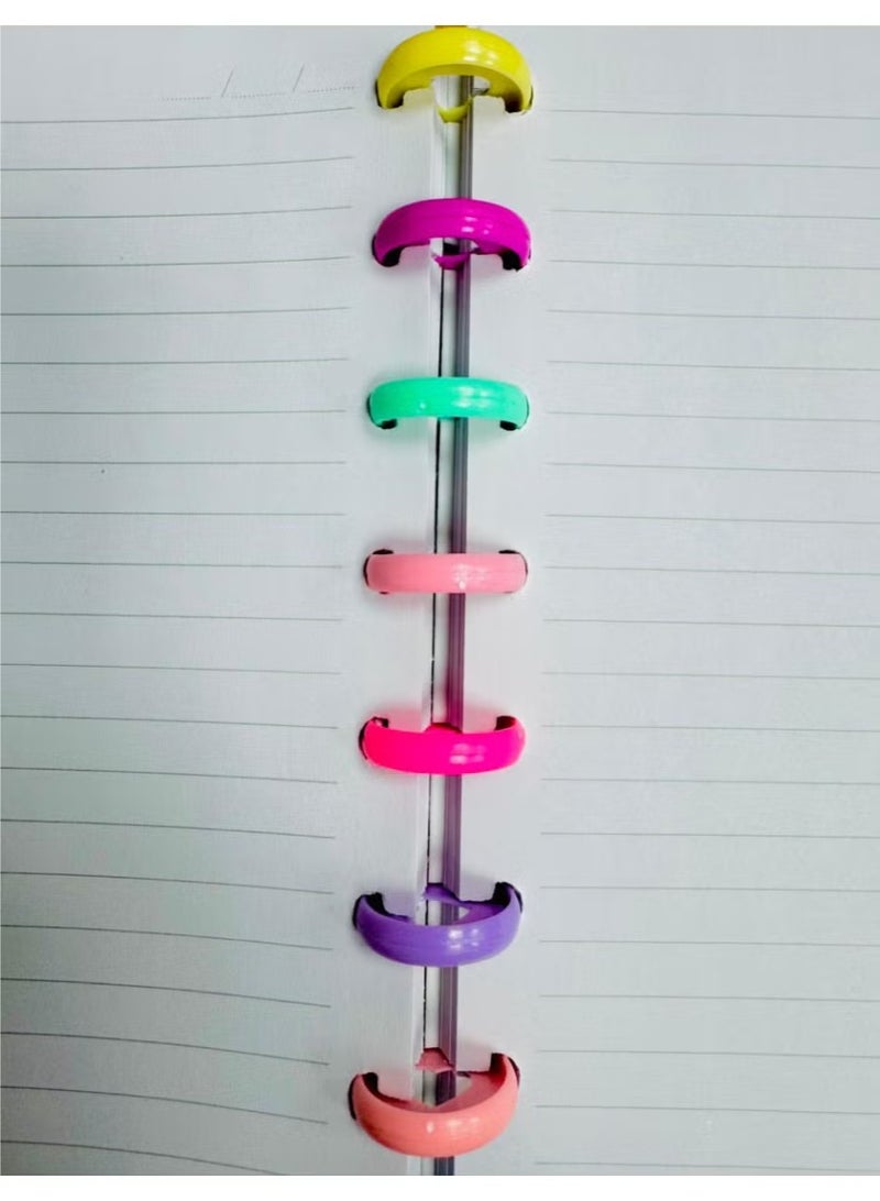 Barbie Discbound Notebook with Rainbow Discs Pink and Purple A5 - Image 2