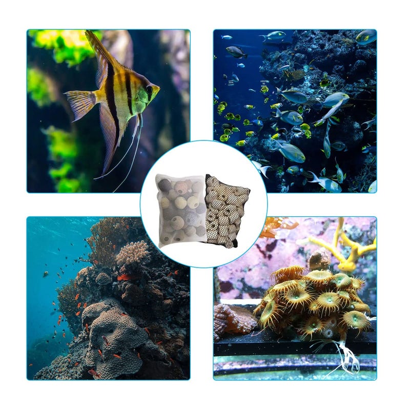 ZYYC 10 Pcs Tanks Filter Media Bags, Aquarium Bag, Fish Tank Mesh with Zipper Reusable Bags.for Activated Carbon, Ceramic Rings, etc - Image 2