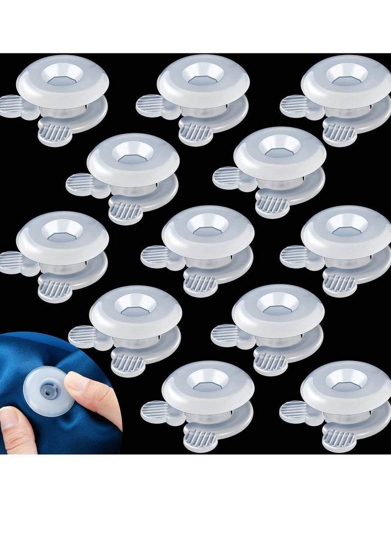 Duvet Comforter Clips, Plastic Quilt Clip Prevent Displacement, Cover Corner Fastener for Sheet Blankets (12 Pcs) - Image 1