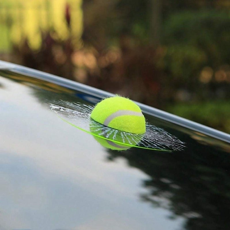 1pc 3D Elf Ball Car Window Sticker Green Funny Creative Decorative Tennis Glass Modified Christmas Ornament - Image 2