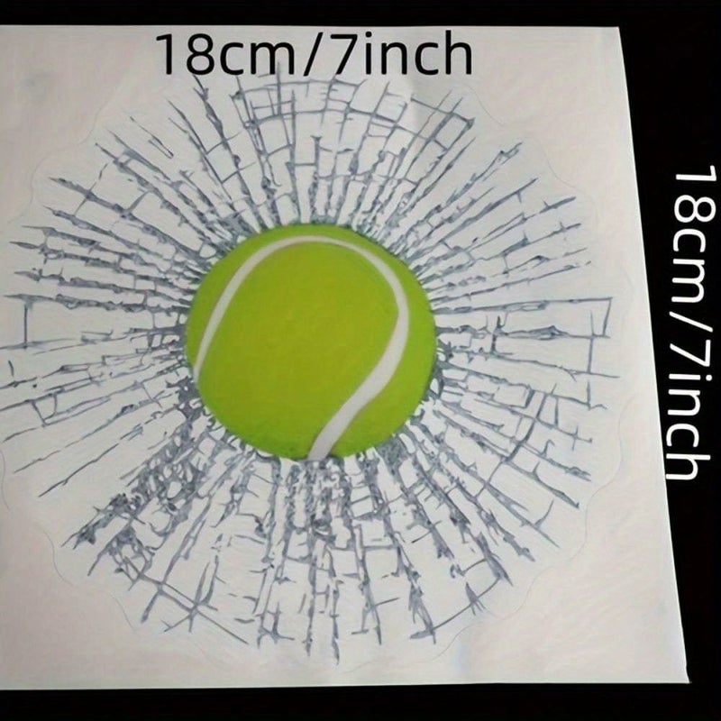 1pc 3D Elf Ball Car Window Sticker Green Funny Creative Decorative Tennis Glass Modified Christmas Ornament - Image 5
