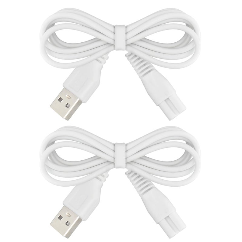 BOEEA 2 PCS Charger Cord Replacement for Pritech Electric Feet Callus Remover Foot Pedicure USB Power Adapter Charging Cable 