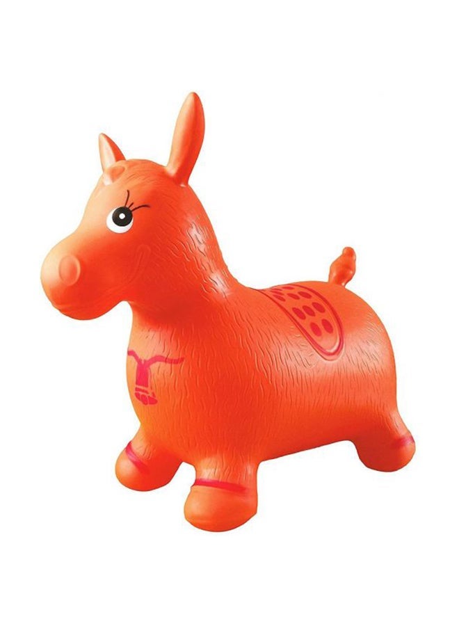 Inflatable Horse Ride On Bouncing Toy Pink fortune deer - Image 1