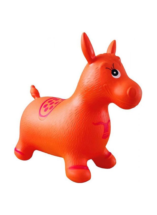 Inflatable Horse Ride On Bouncing Toy Pink fortune deer - Image 2