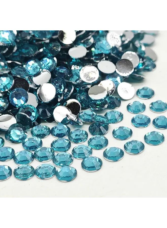 Peacock Green 5mm Rhinestones 1500 Pcs Flatback Resin for Nail Art DIY Crafts - Image 5