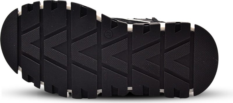 Kids A More Urban Laced and Zippered Genuine Leather Boy Boots Black - Image 4