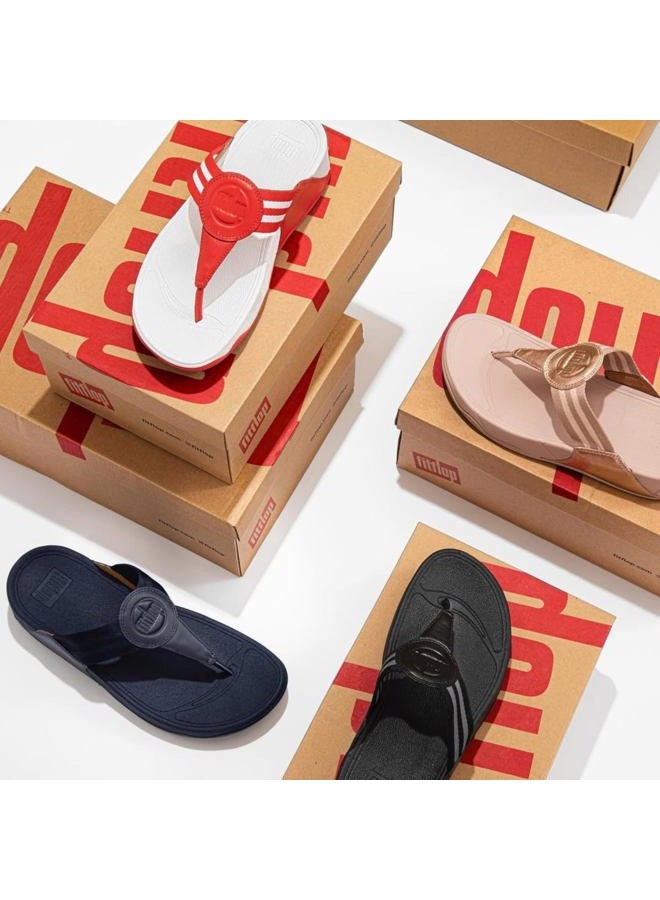 FitFlop صندل فيتفلوب النسائي ووكستار ويدج، أسود بالكامل، 38 EU واسع - Image 2