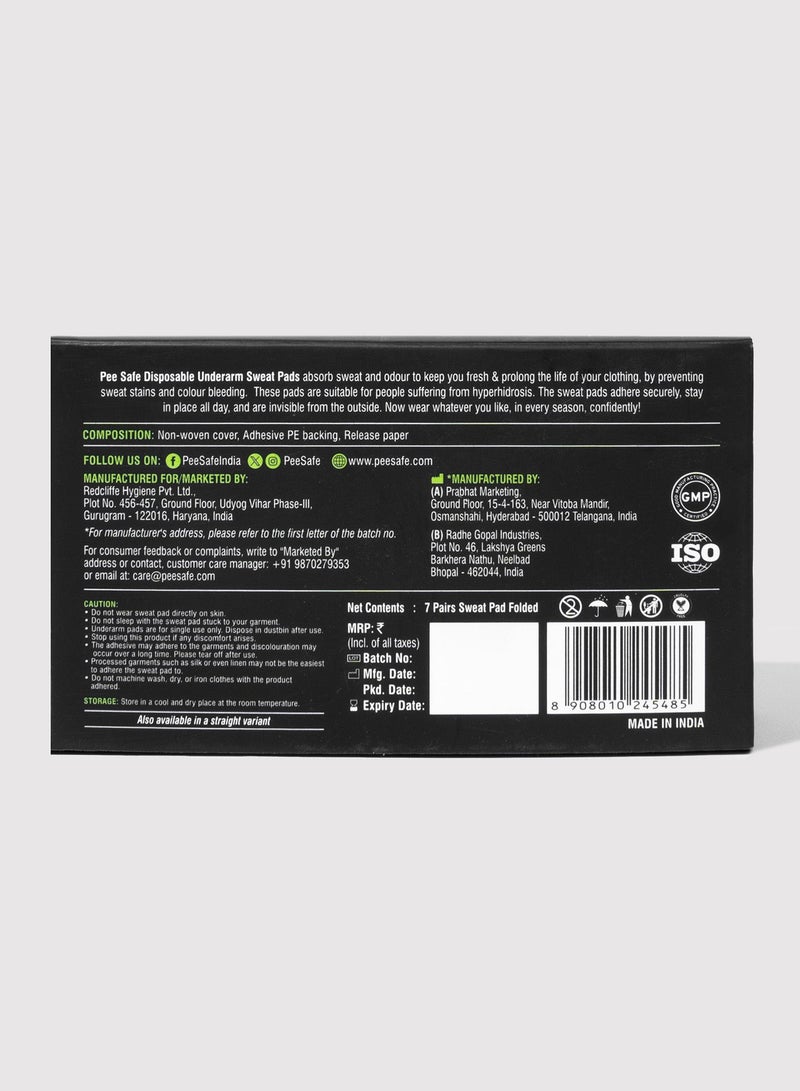 بيساف بي سيف وسادة قطنية لامتصاص العرق تحت الإبطين، قابلة للتنفس ومزيلة للروائح الكريهة، تمنع ظهور بقع التعرق على الملابس، مزودة بلاصق عالي الجودة، 14 وسادة مطوية - مجموعة من 3 - Image 3